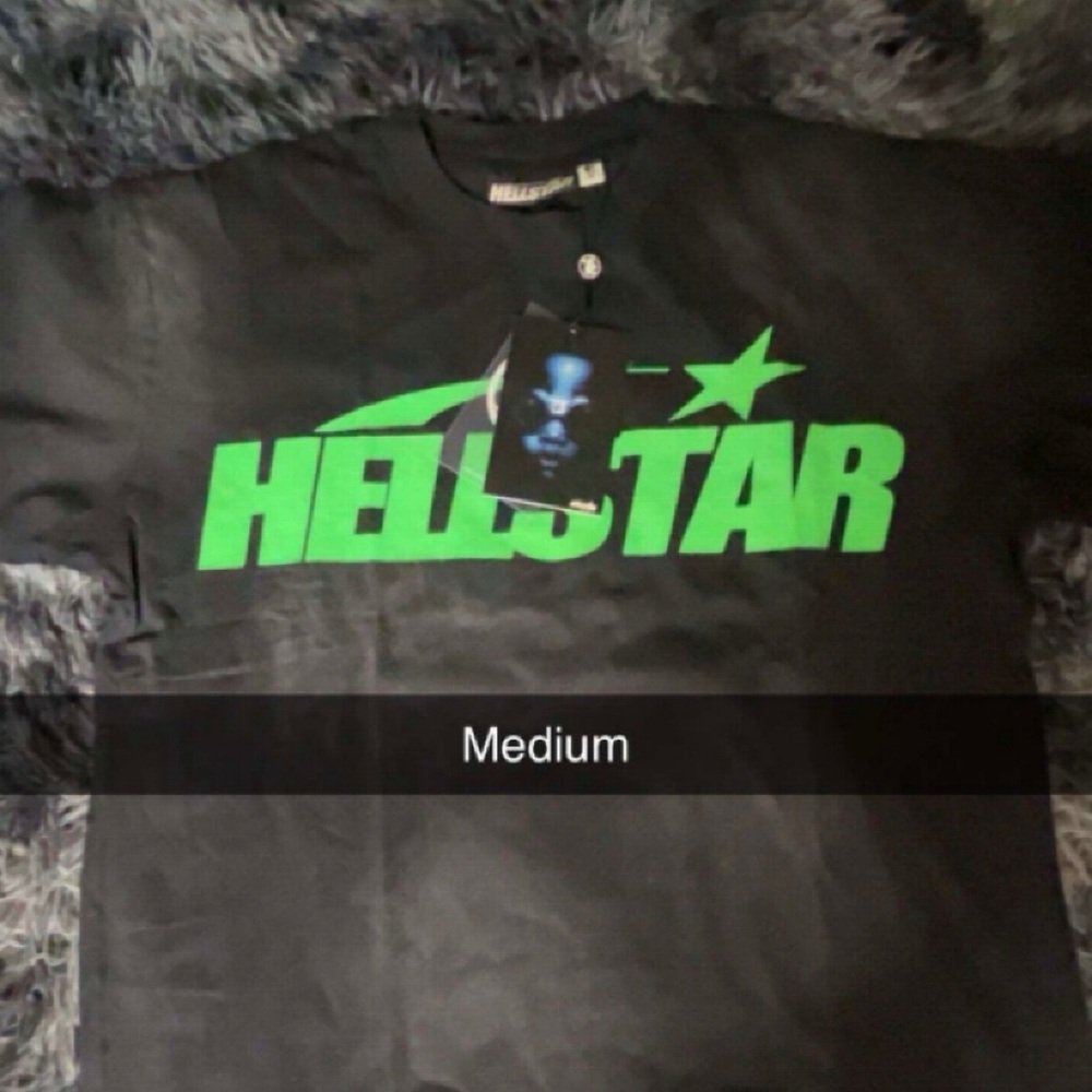 Hellstar Black and Green Men's Short Sleeve Tee